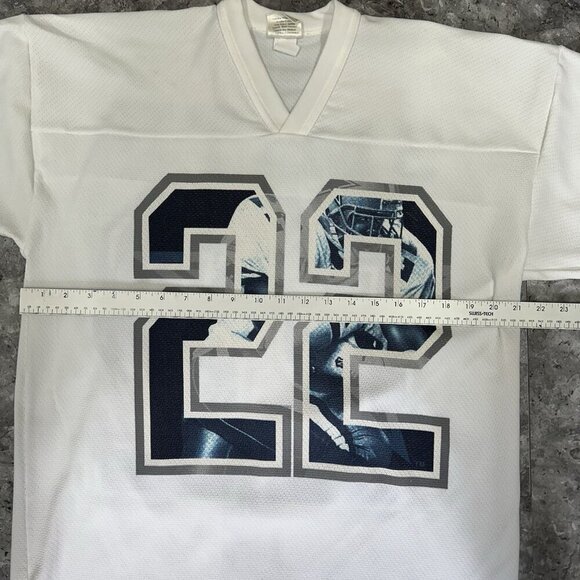 Emmitt Smith Jersey Men Large White Shirt Top Xplosion VTG 1996 - MADE USA - Picture 6 of 7